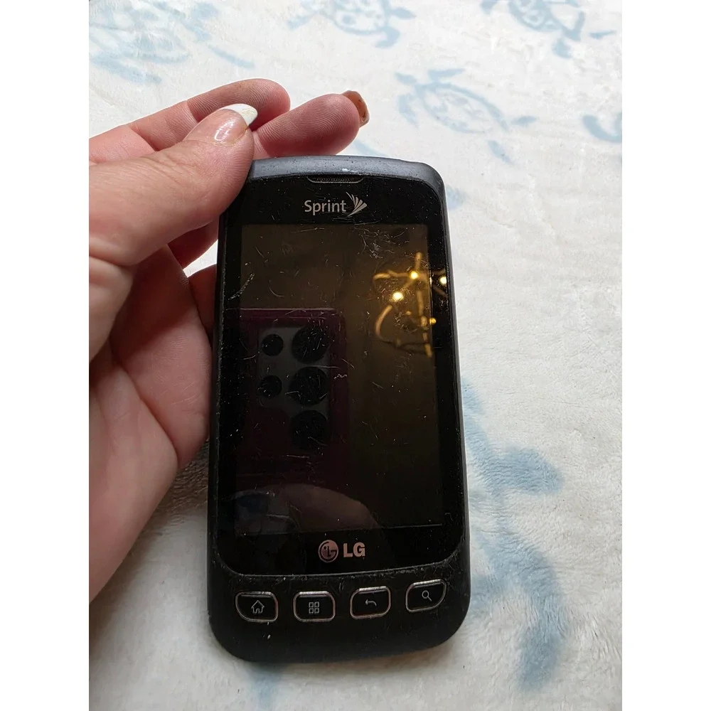 LG Optimus S LS670 Sprint Android Smartphone Black 3.2MP‎ Camera Vintage